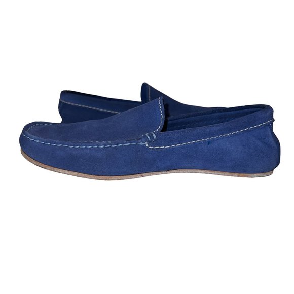Gorgeous! Diesel Blue Suede Leather Loafers Flats Sz 40 or 7.5 (M) & 9.5… - Picture 2 of 10